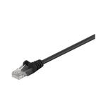 PC, gaming si accesorii - Retelistica - Cabluri si accesorii - Cablu pach retea CAT5e UTP 2x RJ45 1m negru CCA neecranat Goobay - Infinity.ro