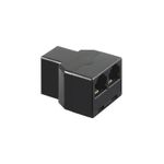 Laptop, Telefoane si Tablete - Telefoane mobile si accesorii - Accesorii Telefoane - Cabluri si adaptoare telefoane - Adaptor RJ11 mama la 2x RJ11 mama negru Goobay - Infinity.ro