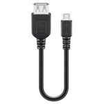 Laptop, Telefoane si Tablete - Telefoane mobile si accesorii - Accesorii Telefoane - Cabluri si adaptoare telefoane - Cablu adaptor USB A mama la micro USB tata OTG Goobay - Infinity.ro