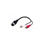 TV, Audio-Video si Foto - Accesorii TV si audio - Cabluri si adaptoare audio - Cablu adaptor 2x RCA la 5 pini DIN mama 20cm Goobay - Infinity.ro