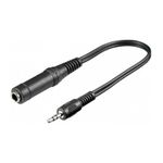 TV, Audio-Video si Foto - Accesorii TV si audio - Cabluri si adaptoare audio - Cablu adaptor STEREO Jack 3.5 mm tata la STEREO Jack 6.35 mm mama 20cm Goobay - Infinity.ro
