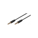 TV, Audio-Video si Foto - Accesorii TV si audio - Cabluri si adaptoare audio - Cablu audio Jack 3.5 mm 4 pini 1m Goobay - Infinity.ro