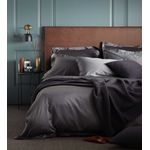 Casa si Gradina - Textile si covoare - Lenjerii de pat - Lenjerii copii - Lenjerie de pat Kotonia Home Hotel King Size, 100% bumbac, Damasc DeLux Saten, gri taupe - Infinity.ro