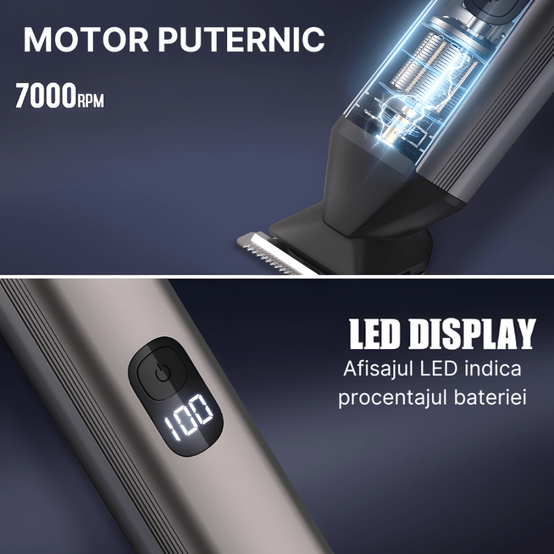 Ingrijire personala si Cosmetice - Aparate & accesorii ingrijire personala - Aparate de ras si tuns - Aparate de tuns - Aparat de tuns si ras profesional MaGeCa 5619 fara fir, Multifunctional 6 in 1, Autonomie 90min, Incarcare USB C, Silver - Infinity.ro
