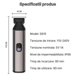 Ingrijire personala si Cosmetice - Aparate & accesorii ingrijire personala - Aparate de ras si tuns - Aparate de tuns - Aparat de tuns si ras profesional MaGeCa 5619 fara fir, Multifunctional 6 in 1, Autonomie 90min, Incarcare USB C, Silver - Infinity.ro