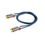 TV, Audio-Video si Foto - Accesorii TV si audio - Cabluri si adaptoare audio - Cablu audio HiFi stereo 2x RCA - 2x RCA 1m dublu ecranat HOME - Infinity.ro
