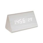 Casa si Gradina - Decoratiuni - Ceasuri - Desteptator digital LED alb lemn OC 07 HOME - Infinity.ro