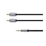 TV, Audio-Video si Foto - Accesorii TV si audio - Cabluri si adaptoare audio - Cablu Jack audio 3.5 mm la 2x RCA 3m STEREO Profesional Kruger&Matz - Infinity.ro