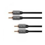 TV, Audio-Video si Foto - Accesorii TV si audio - Cabluri si adaptoare audio - Cablu 2x RCA - 2x RCA 1.8m Audio Profesional Kruger&Matz - Infinity.ro