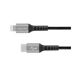 Laptop, Telefoane si Tablete - Telefoane mobile si accesorii - Accesorii Telefoane - Cabluri si adaptoare telefoane - Cablu USB type C - Lightning certificat MFI 1m 3A bumbac OFC Kruger&Matz - Infinity.ro