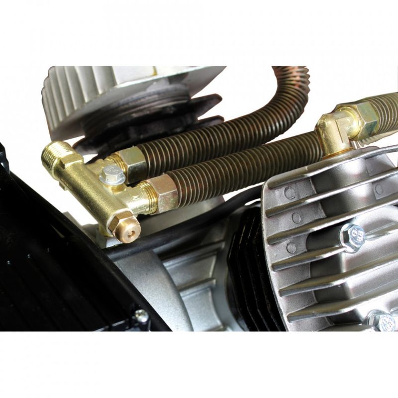 Casa si Gradina - Electrice - Echipamente electrice - Compresoare - Pompa de aer piston 2x47mm cu motor 3kW 50-100L debit de 530l/min 8 bari - Infinity.ro