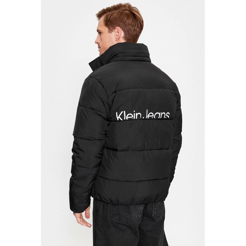 Fashion, accesorii si bijuterii - Barbati - Imbracaminte - Jachete si geci barbati - Geaca barbati Calvin Klein Jeans din puf Essentials J30J323708 Negru 2XL INTL - Infinity.ro