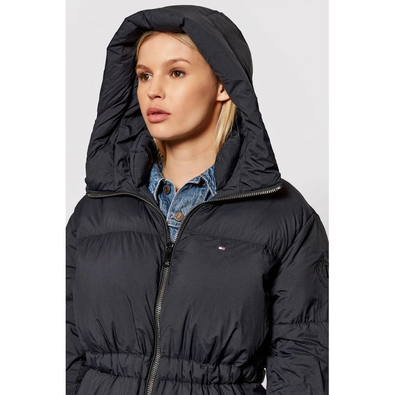 Fashion, accesorii si bijuterii - Femei - Imbracaminte femei - Jachete si geci femei - Geaca dama Tommy Hilfiger din puf WW0WW31702 Negru  L INTL - Infinity.ro