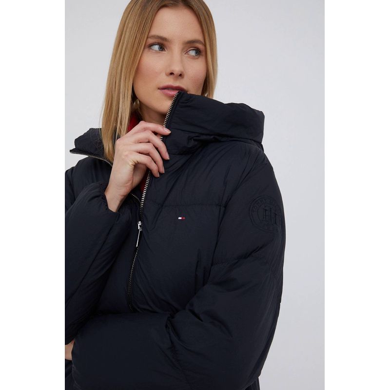 Fashion, accesorii si bijuterii - Femei - Imbracaminte femei - Jachete si geci femei - Geaca dama Tommy Hilfiger din puf WW0WW31702 Negru  L INTL - Infinity.ro
