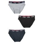 Fashion, accesorii si bijuterii - Barbati - Lenjerie si pijamale barbati - Lenjerie intima barbati - Set 3 perechi de slip Fila FU5233 M INTL Multicolor - Infinity.ro