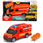 Jucarii, Copii si Bebe - Jucarii si jocuri - Vehicule si jucarii cu telecomanda - Masinute - Masina ambulanta dickie toys iveco daily ambulance 1:32 18 cm rosu - Infinity.ro