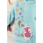 Fashion, accesorii si bijuterii - Copii - Imbracaminte copii - Treninguri si compleuri copii - Set de 2 piese de trening Scufita rosie pentru bebelusi, Tongs baby (Marime: 18-24 Luni, Culoare: Turcoaz) - Infinity.ro