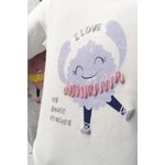 Fashion, accesorii si bijuterii - Copii - Imbracaminte copii - Body-uri copii - Set 2 piese cu body si pantalonasi cu tulle pentru fetite Monster, Tongs baby (Culoare: Gri, Marime: 18-24 Luni) - Infinity.ro