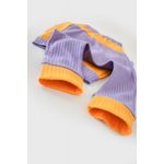 Fashion, accesorii si bijuterii - Copii - Imbracaminte copii - Pantaloni copii - Set 2 pantaloni Ribana Bebe Unisex din bumbac organic si 5%elastan - Galben/Mov BabyCosy (Marime: 18-24 Luni) - Infinity.ro