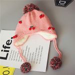 Fashion, accesorii si bijuterii - Copii - Accesorii copii - Caciuli si palarii copii - Caciula de iarna cu cirese (Culoare: Galben) - Infinity.ro
