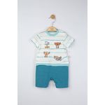 Fashion, accesorii si bijuterii - Copii - Imbracaminte copii - Salopete copii - Salopeta de vara pentru bebelusi Koala, Tongs baby (Culoare: Verde, Marime: 3-6 Luni) - Infinity.ro