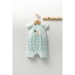 Fashion, accesorii si bijuterii - Copii - Imbracaminte copii - Salopete copii - Salopeta de vara pentru bebelusi Peacock, Tongs baby (Culoare: Verde, Marime: 6-9 luni) - Infinity.ro