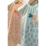 Fashion, accesorii si bijuterii - Copii - Imbracaminte copii - Salopete copii - Salopeta de vara pentru bebelusi Peacock, Tongs baby (Culoare: Verde, Marime: 6-9 luni) - Infinity.ro