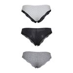 Fashion, accesorii si bijuterii - Femei - Lenjerie si pijamale femei - Lenjerie intima femei - Set 3 Slip dama, Magic dream model 8138, Multicolor, M - Infinity.ro