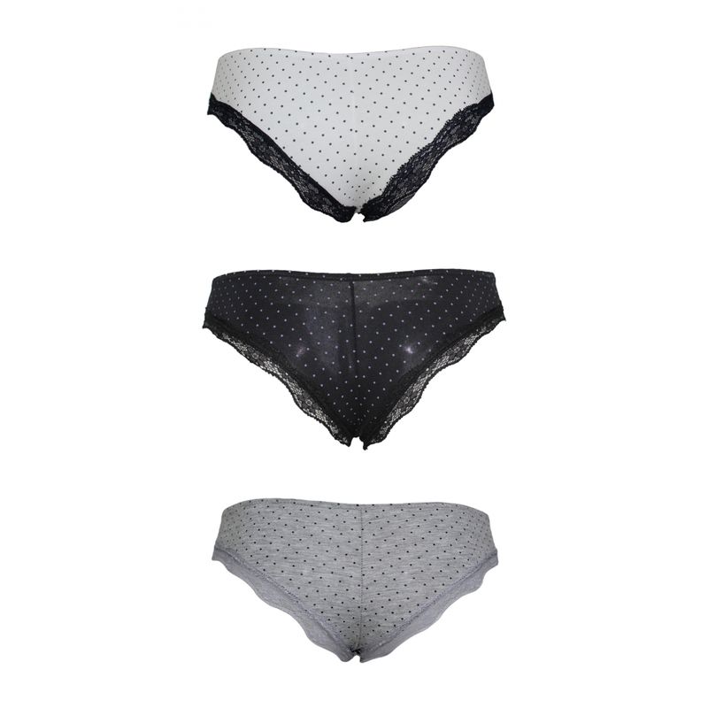 Fashion, accesorii si bijuterii - Femei - Lenjerie si pijamale femei - Lenjerie intima femei - Set 3 Slip dama, Magic dream model 8138, Multicolor, M - Infinity.ro