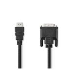 PC, gaming si accesorii - Retelistica - Cabluri si accesorii - Cablu HDMI - DVI 24+1 Full HD 1080p 2m negru Nedis - Infinity.ro