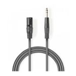 TV, Audio-Video si Foto - Accesorii TV si audio - Cabluri si adaptoare audio - Cablu stereo XLR 3 pini tata - JACK 6.5 mm tata 3m gri Nedis - Infinity.ro