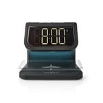 Casa si Gradina - Decoratiuni - Ceasuri - Ceas cu alarma Nedis incarcator wireless Qi lumina multicolora negru - Infinity.ro