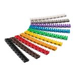 Casa si Gradina - Constructii - Feronerie si accesorii - Suruburi, dibluri si accesorii uz general - Set cleme de marcare a cablurilor Cifre 0-9 max. 4mm 100buc Goobay - Infinity.ro