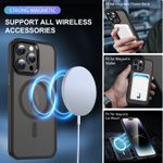 Laptop, Telefoane si Tablete - Telefoane mobile si accesorii - Accesorii Telefoane - Huse telefoane - Husa Mata MagSafe VERTTI, Antisoc, iPhone 14 Pro - Infinity.ro