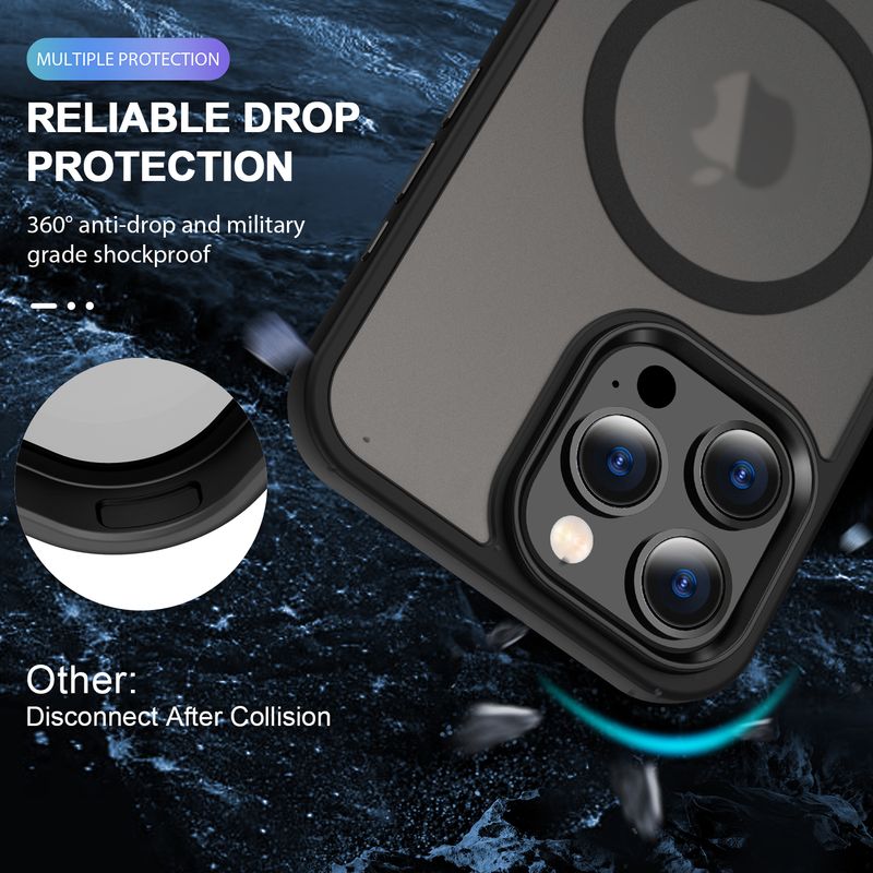 Laptop, Telefoane si Tablete - Telefoane mobile si accesorii - Accesorii Telefoane - Huse telefoane - Husa Mata MagSafe VERTTI, Antisoc, iPhone 14 Plus - Infinity.ro