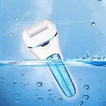 Ingrijire personala si Cosmetice - Manichiura si pedichiura - Pile cosmetice - Pila electrica pentru calcaie, 3 role, 2 viteze, afisaj LED, lumina LED, incarcare prin USB, albastra - Infinity.ro