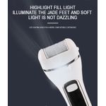 Ingrijire personala si Cosmetice - Manichiura si pedichiura - Pile cosmetice - Pila electrica pentru calcaie, 3 role, 2 viteze, afisaj LED, lumina LED, incarcare prin USB, alba - Infinity.ro