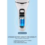 Ingrijire personala si Cosmetice - Manichiura si pedichiura - Pile cosmetice - Pila electrica pentru calcaie, 3 role, 2 viteze, afisaj LED, lumina LED, incarcare prin USB, alba - Infinity.ro