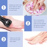 Ingrijire personala si Cosmetice - Manichiura si pedichiura - Pile cosmetice - Pila electrica pentru calcaie, 3 role, 2 viteze, afisaj LED, lumina LED, incarcare prin USB, neagra - Infinity.ro