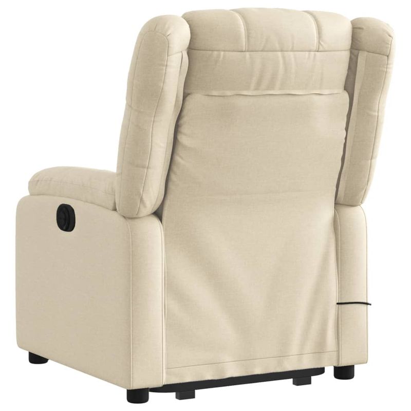 Ingrijire personala si Cosmetice - Sanatate si wellness - Articole wellness - Fotolii de masaj - Fotoliu electric de masaj rabatabil cu ridicare, crem, textil - Infinity.ro