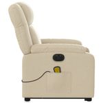 Ingrijire personala si Cosmetice - Sanatate si wellness - Articole wellness - Fotolii de masaj - Fotoliu electric de masaj rabatabil cu ridicare, crem, textil - Infinity.ro