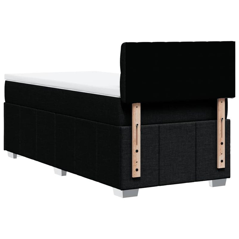 Casa si Gradina - Mobilier - Paturi si accesorii - Paturi - Pat box spring cu saltea, negru, 80x200 cm, textil - Infinity.ro