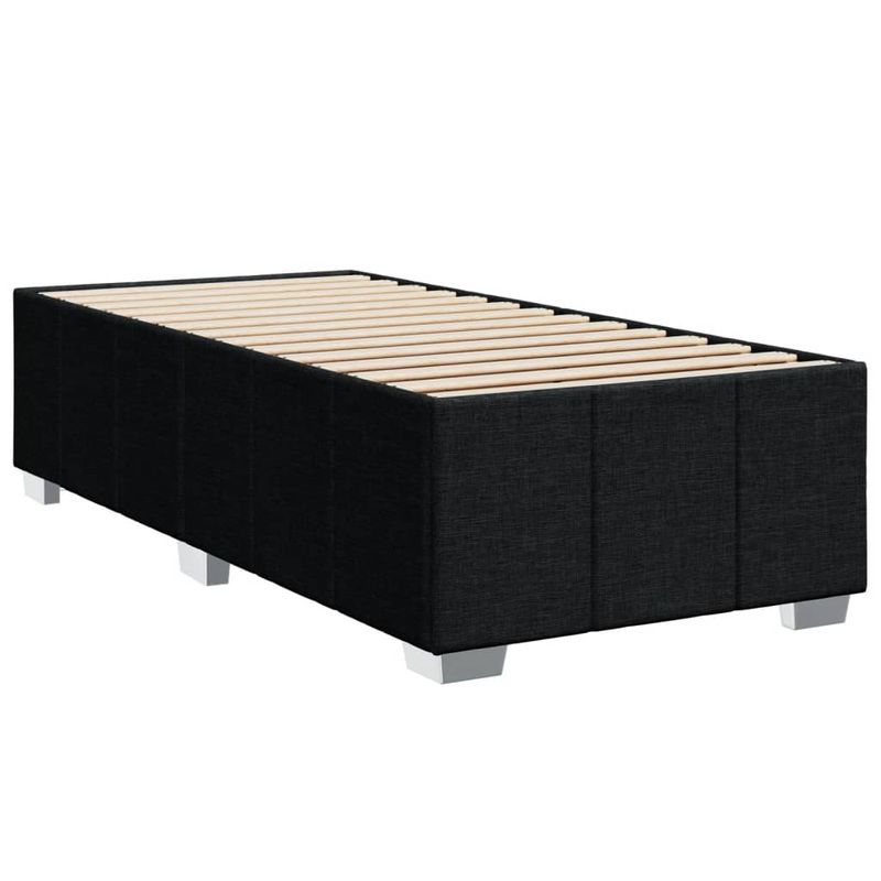 Casa si Gradina - Mobilier - Paturi si accesorii - Paturi - Pat box spring cu saltea, negru, 80x200 cm, textil - Infinity.ro