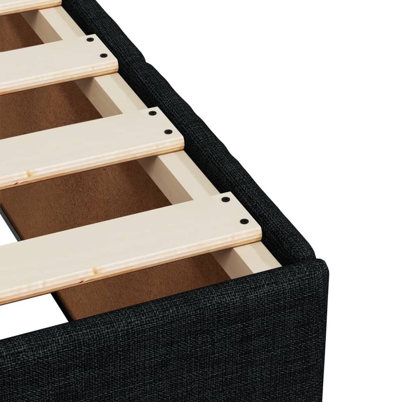 Casa si Gradina - Mobilier - Paturi si accesorii - Paturi - Pat box spring cu saltea, negru, 80x200 cm, textil - Infinity.ro