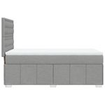 Casa si Gradina - Mobilier - Paturi si accesorii - Paturi - Pat continental cu saltea, gri deschis, 80x200 cm, textil - Infinity.ro