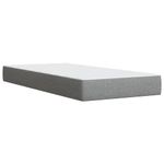 Casa si Gradina - Mobilier - Paturi si accesorii - Paturi - Pat box spring cu saltea, gri deschis, 90x190 cm, textil - Infinity.ro