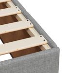 Casa si Gradina - Mobilier - Paturi si accesorii - Paturi - Pat box spring cu saltea, gri deschis, 90x200 cm, textil - Infinity.ro