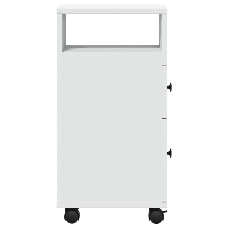 Casa si Gradina - Mobilier - Dulapuri si sifoniere - Dulapuri - Dulap de baie ingust cu roti, alb, lemn prelucrat - Infinity.ro