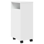 Casa si Gradina - Mobilier - Dulapuri si sifoniere - Dulapuri - Dulap de baie ingust cu roti, alb, lemn prelucrat - Infinity.ro