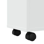 Casa si Gradina - Mobilier - Dulapuri si sifoniere - Dulapuri - Dulap de baie ingust cu roti, alb, lemn prelucrat - Infinity.ro